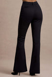 Kehlani Black High Waist Wide Leg Trousers